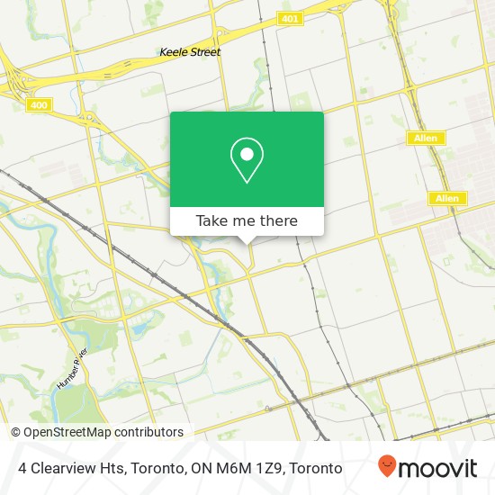 4 Clearview Hts, Toronto, ON M6M 1Z9 map
