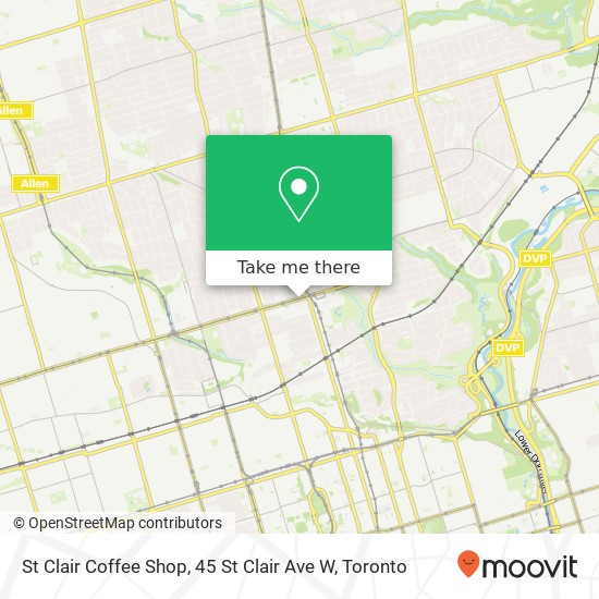 St Clair Coffee Shop, 45 St Clair Ave W map