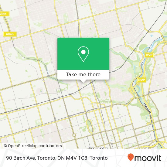 90 Birch Ave, Toronto, ON M4V 1C8 map
