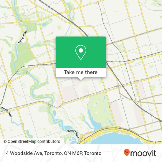 4 Woodside Ave, Toronto, ON M6P map