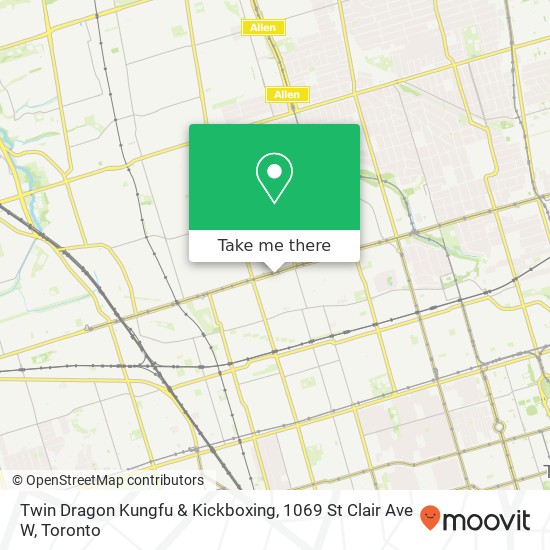 Twin Dragon Kungfu & Kickboxing, 1069 St Clair Ave W map