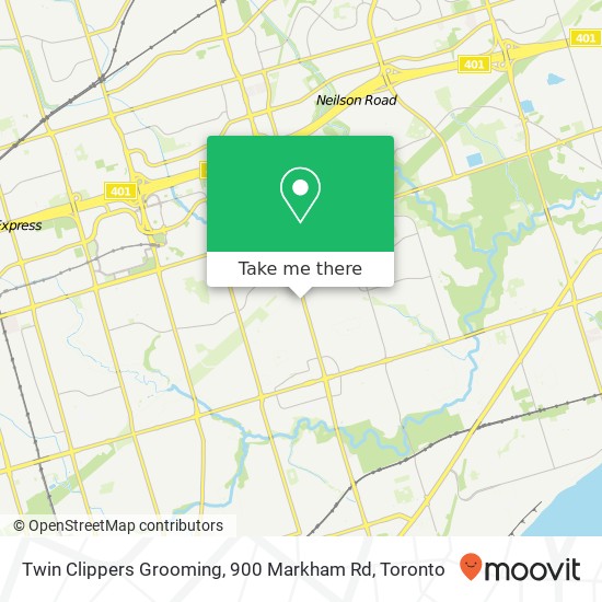 Twin Clippers Grooming, 900 Markham Rd map