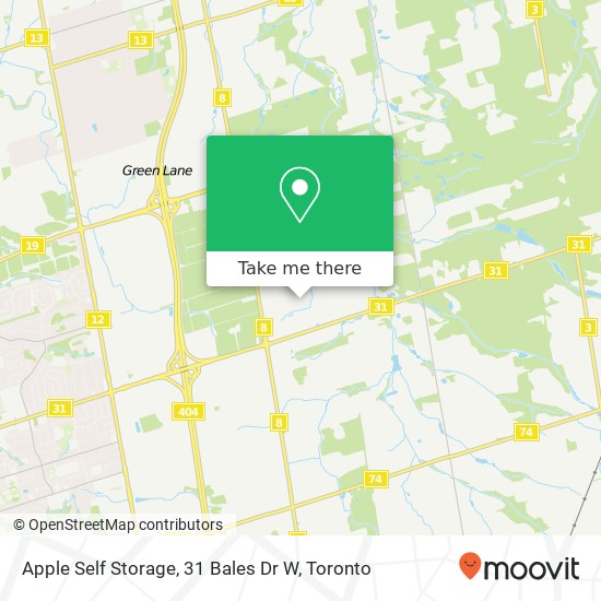 Apple Self Storage, 31 Bales Dr W plan