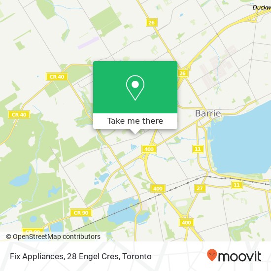 Fix Appliances, 28 Engel Cres map