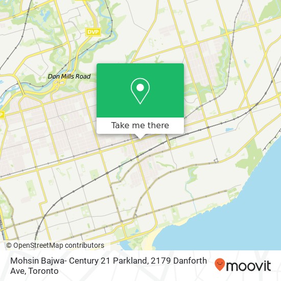 Mohsin Bajwa- Century 21 Parkland, 2179 Danforth Ave map