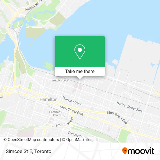 Simcoe St E map