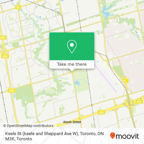 Keele St (keele and Sheppard Ave W), Toronto, ON M3K map