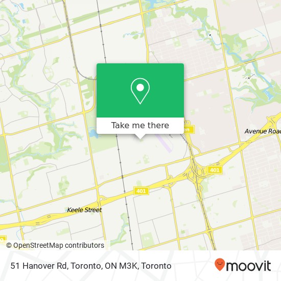 51 Hanover Rd, Toronto, ON M3K map