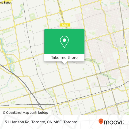 51 Hanson Rd, Toronto, ON M6E plan