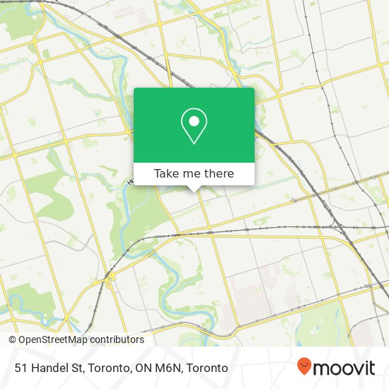 51 Handel St, Toronto, ON M6N map