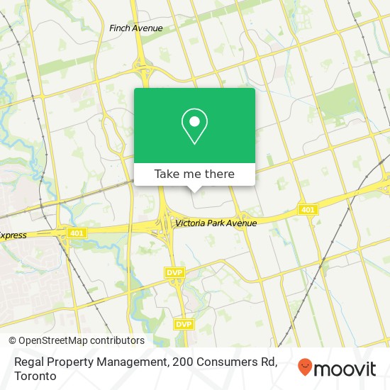 Regal Property Management, 200 Consumers Rd map