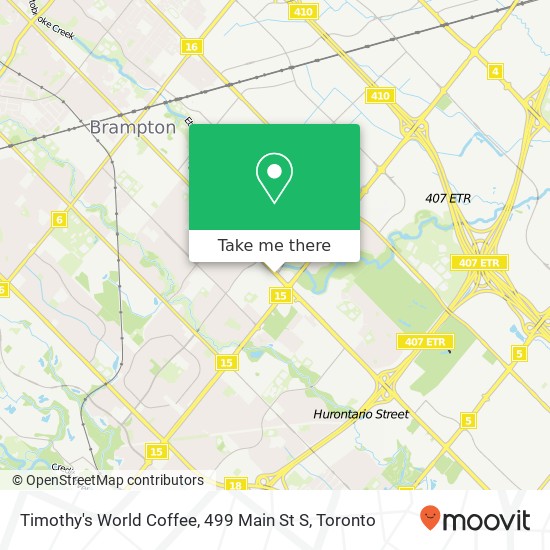 Timothy's World Coffee, 499 Main St S map