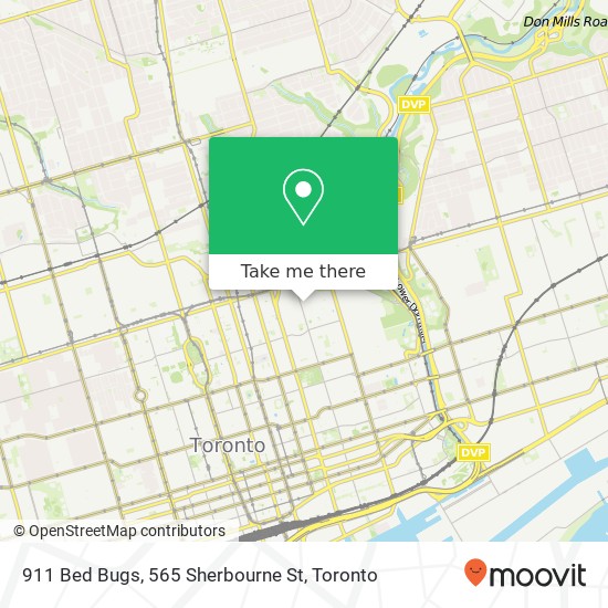 911 Bed Bugs, 565 Sherbourne St plan