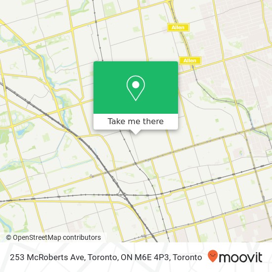 253 McRoberts Ave, Toronto, ON M6E 4P3 map