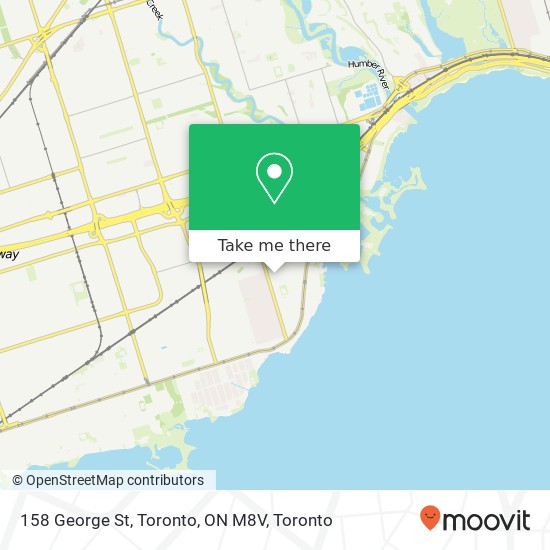 158 George St, Toronto, ON M8V map