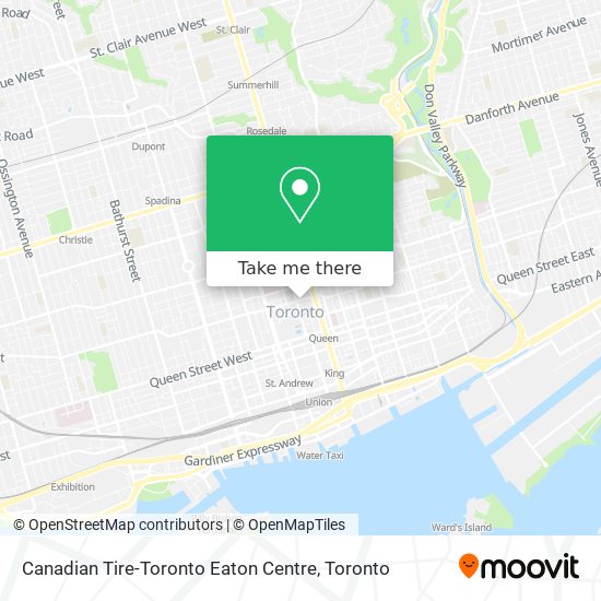 Canadian Tire-Toronto Eaton Centre map