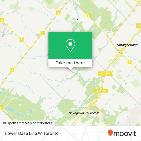 Lower Base Line W, Milton, ON L0P map