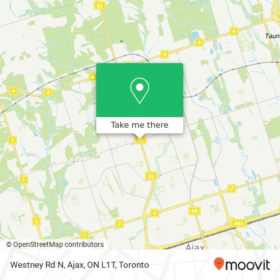 Westney Rd N, Ajax, ON L1T map