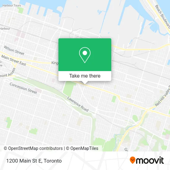 1200 Main St E map