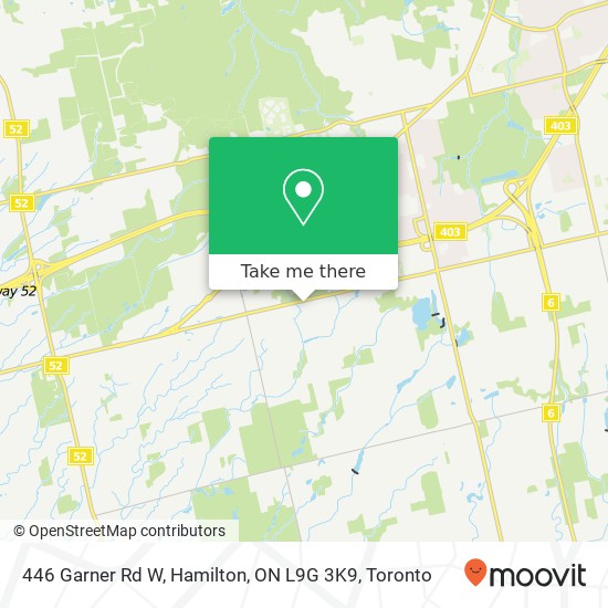 446 Garner Rd W, Hamilton, ON L9G 3K9 map