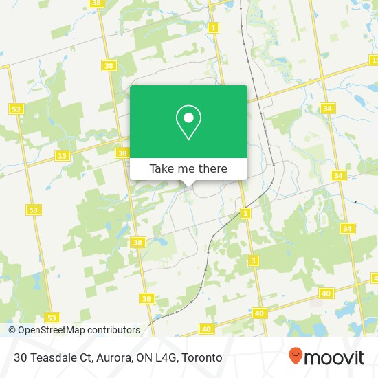 30 Teasdale Ct, Aurora, ON L4G plan