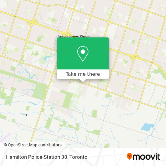 Hamilton Police-Station 30 map