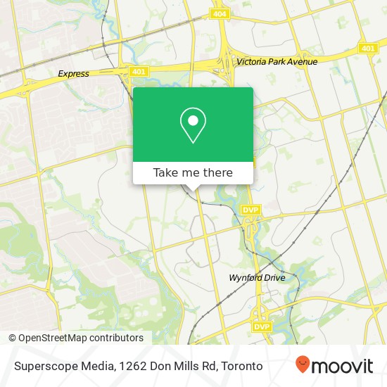 Superscope Media, 1262 Don Mills Rd map