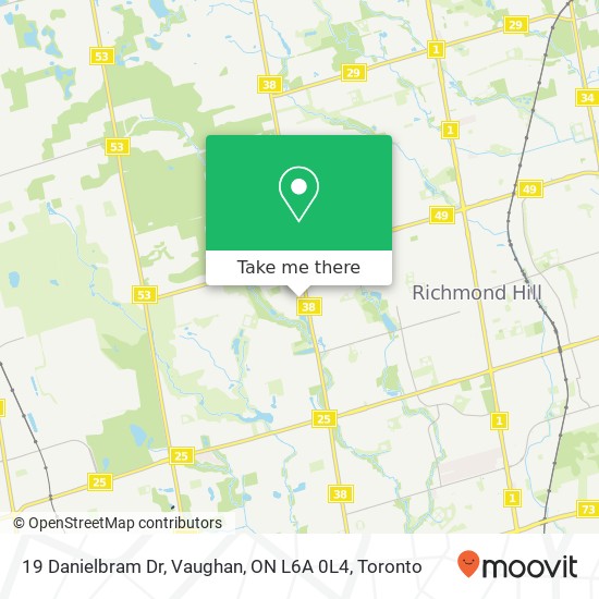 19 Danielbram Dr, Vaughan, ON L6A 0L4 map