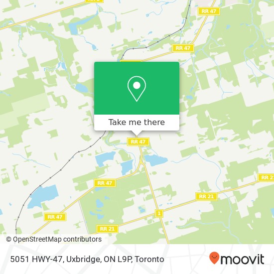 5051 HWY-47, Uxbridge, ON L9P map