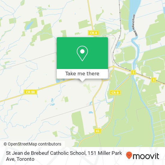St Jean de Brebeuf Catholic School, 151 Miller Park Ave plan