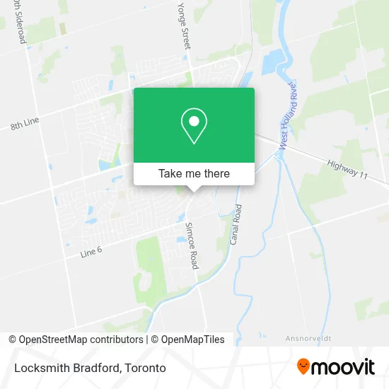 Locksmith Bradford map