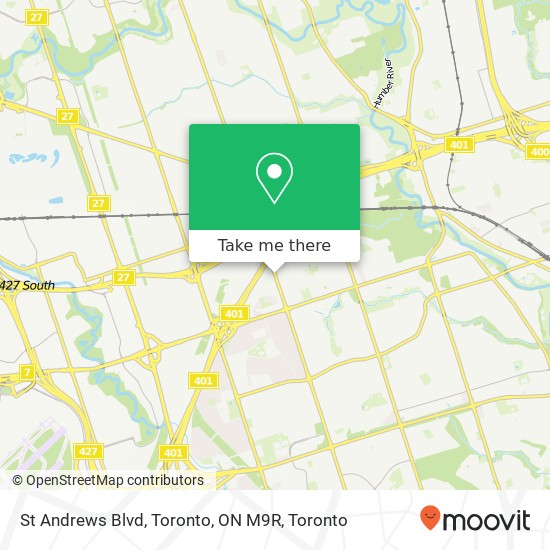 St Andrews Blvd, Toronto, ON M9R plan