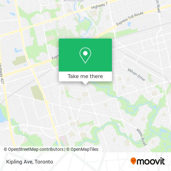 Kipling Ave map