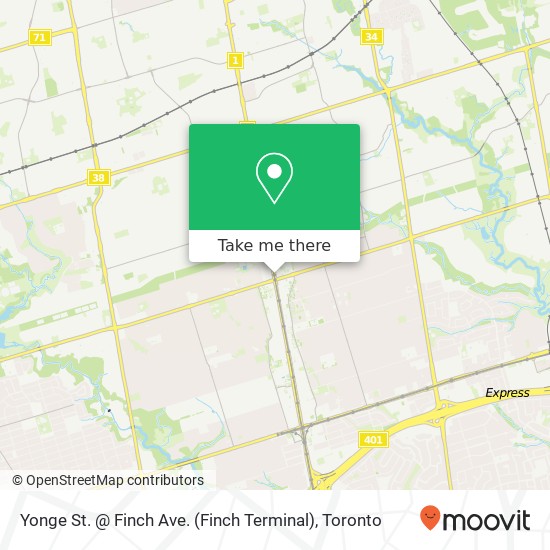 Yonge St. @ Finch Ave. (Finch Terminal) map