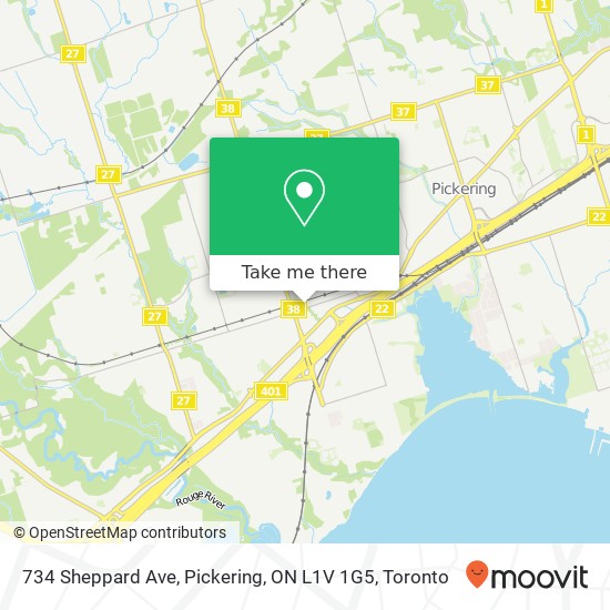 734 Sheppard Ave, Pickering, ON L1V 1G5 map