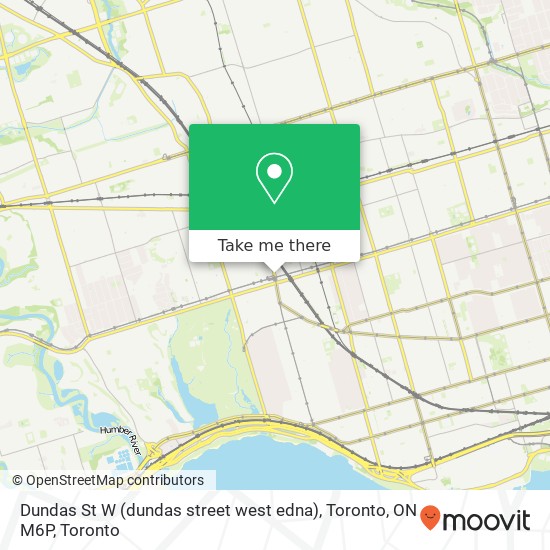 Dundas St W (dundas street west edna), Toronto, ON M6P map