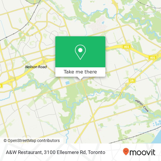 A&W Restaurant, 3100 Ellesmere Rd map