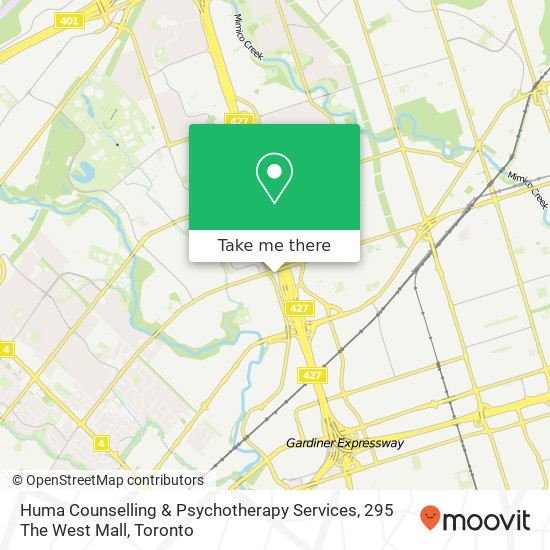 Huma Counselling & Psychotherapy Services, 295 The West Mall map