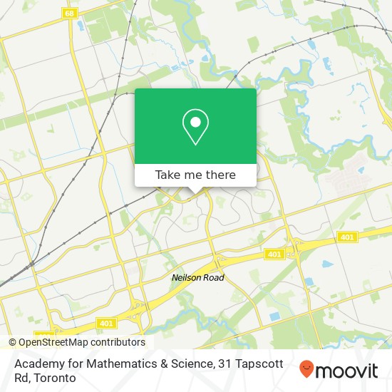Academy for Mathematics & Science, 31 Tapscott Rd map