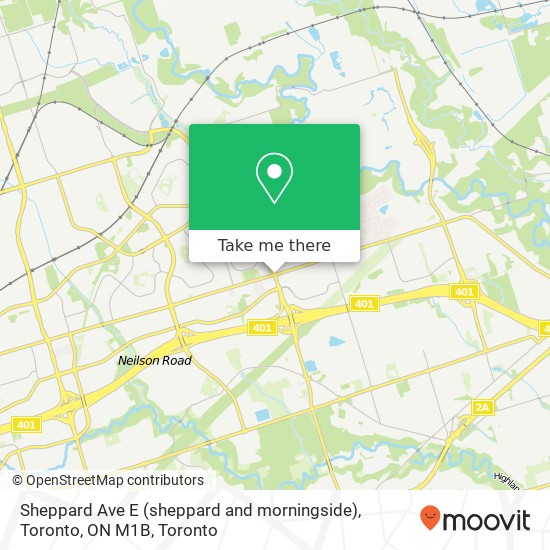 Sheppard Ave E (sheppard and morningside), Toronto, ON M1B map