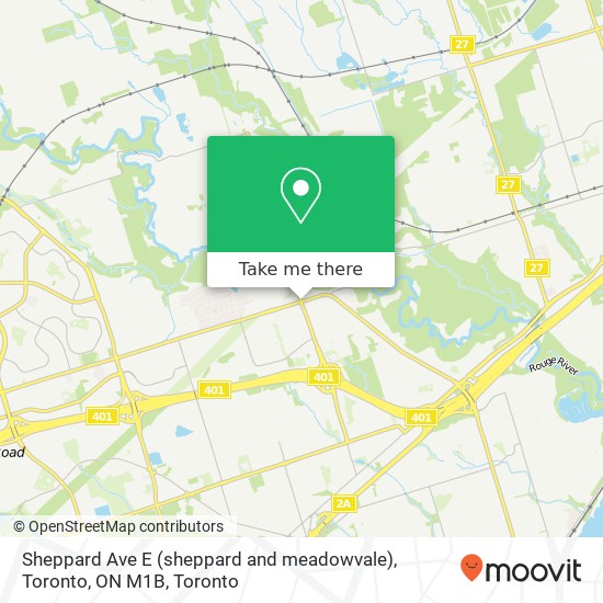 Sheppard Ave E (sheppard and meadowvale), Toronto, ON M1B plan