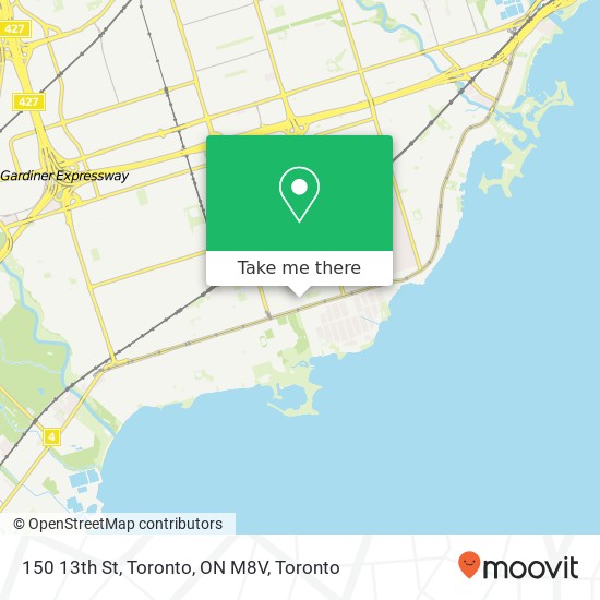 150 13th St, Toronto, ON M8V map