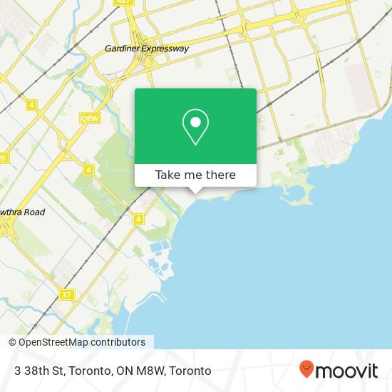 3 38th St, Toronto, ON M8W map