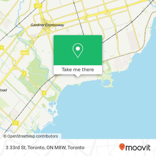 3 33rd St, Toronto, ON M8W map