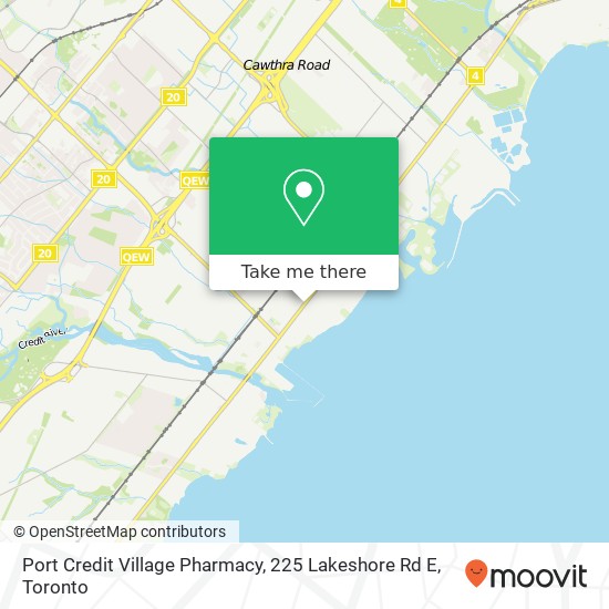 Port Credit Village Pharmacy, 225 Lakeshore Rd E plan