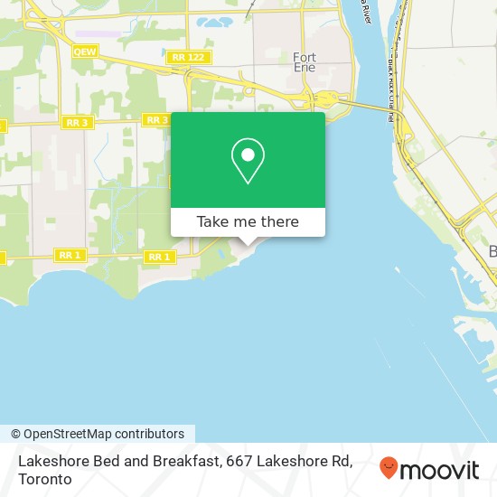 Lakeshore Bed and Breakfast, 667 Lakeshore Rd map