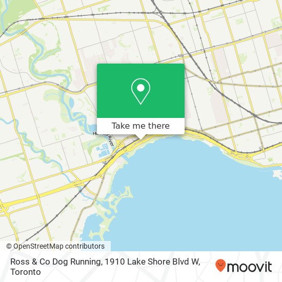 Ross & Co Dog Running, 1910 Lake Shore Blvd W map