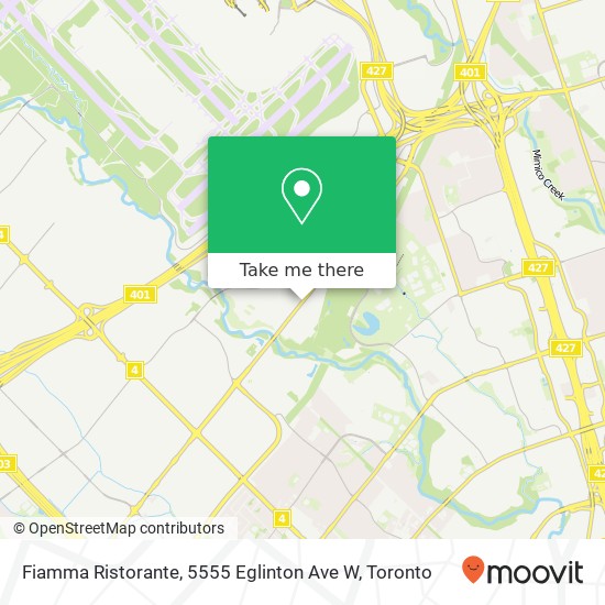 Fiamma Ristorante, 5555 Eglinton Ave W plan