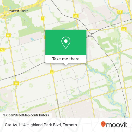 Gta-Av, 114 Highland Park Blvd map