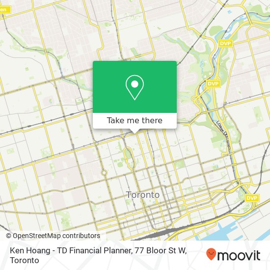 Ken Hoang - TD Financial Planner, 77 Bloor St W plan